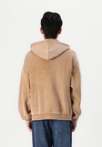 YOURTURN WASHED ZIP-HOODIE UNISEX - Sweatjakke - brown