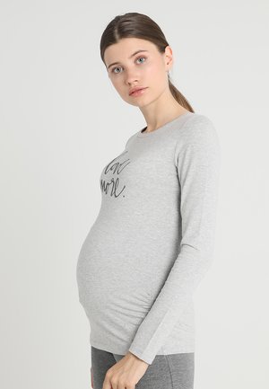 Miracle. mama and woman. Μπλούζα με μακριά μανίκια - silver melange