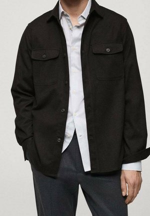 Chaqueta fina - mottled dark grey