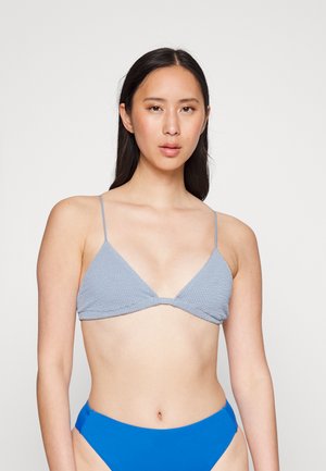 Weekday AVA STRUCTURE SWIM - Bikiinide ülaosa - light grey blue
