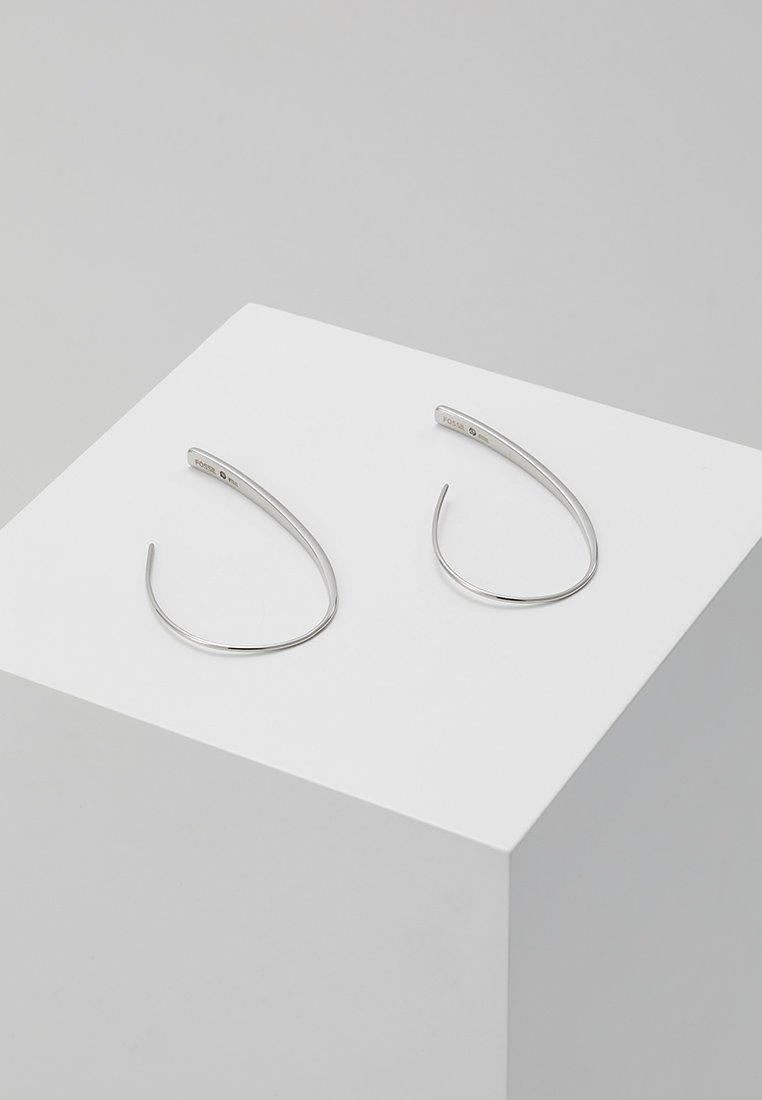 Fossil Oorbellen Dames Sterling Zilver - Gepolijst Met Achterde-oor Sluiting