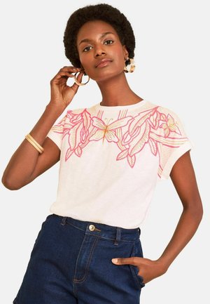 Love & Roses, Tričko s potlačou - ivory neon dragonfly