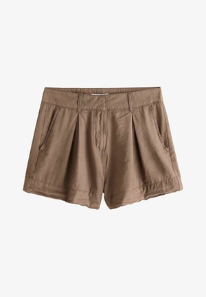 Next, REGULAR FIT - WASHED CHINO SHORTS . - Šortky - washed chocolate brown