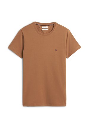 Tommy Hilfiger, STRETCH SLIM FIT T-SHIRT - CORE ESSENTIALS - Обикновена тениска - timeless tawny