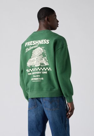 Levi's® BOXY GRAPHIC CREW - Sweatshirt - dark green