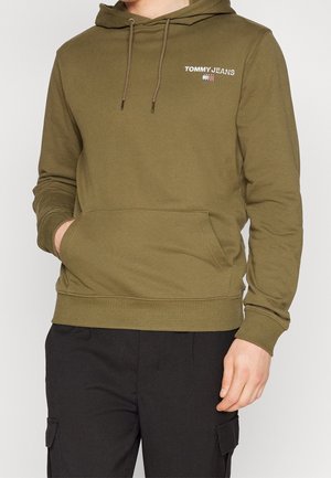 Felpa con cappuccio - olive