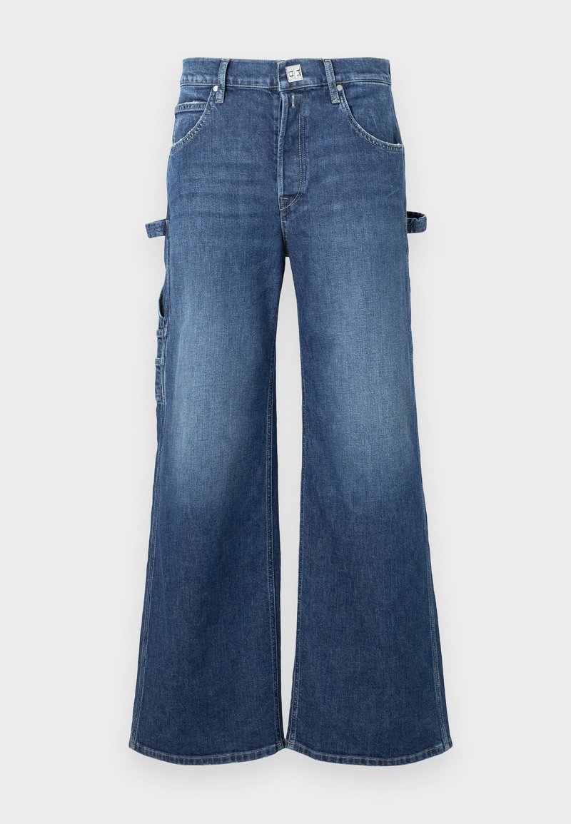 Replay Relaxed fit jeans donkerblauw