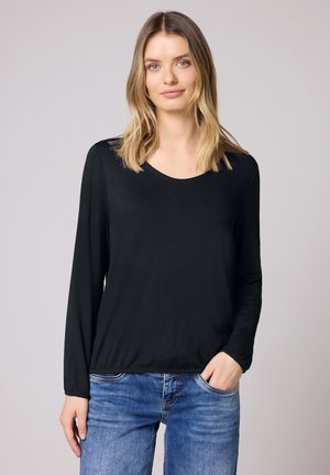 T-shirt à manches longues - schwarz
