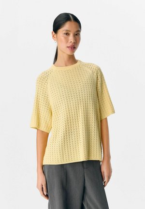 Print T-shirt - pale banana