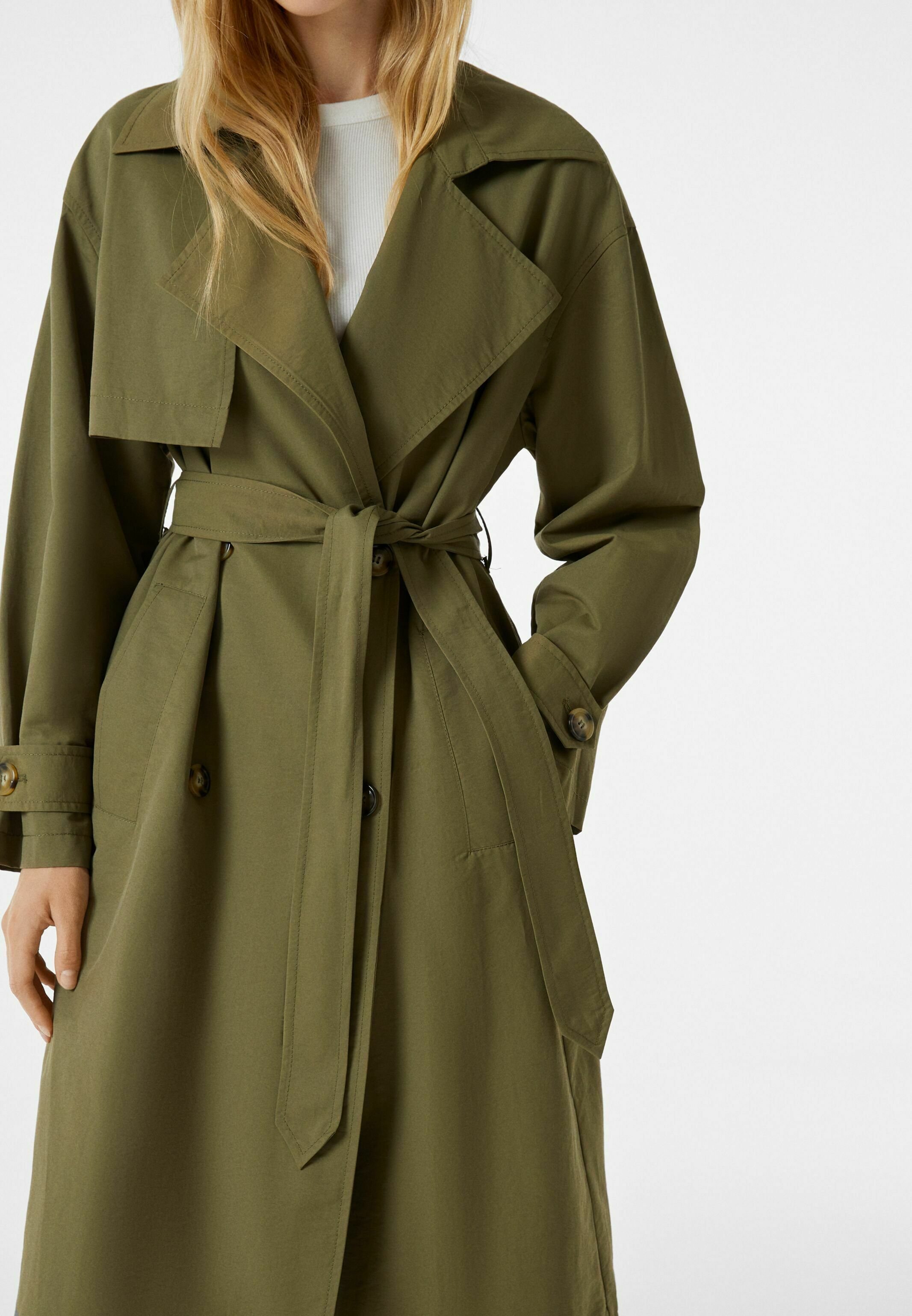 Bershka Trenchcoat - khaki - Zalando.ie