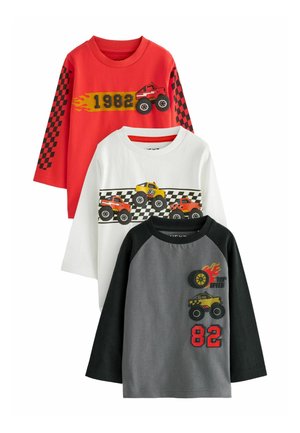 TRANSPORT 3 PACK - REGULAR FIT - Långärmad tröja - black white red