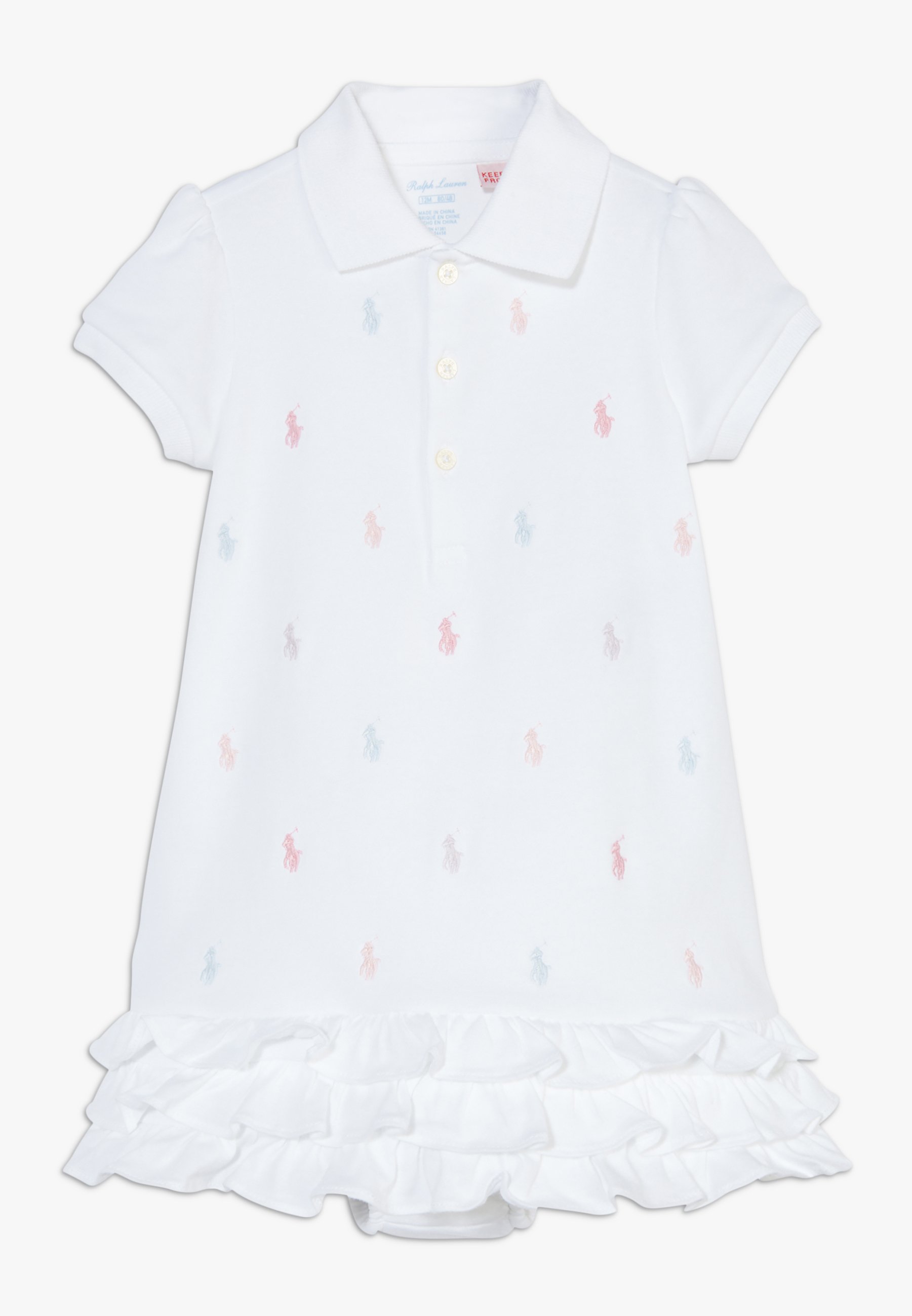 Polo Ralph Lauren SCHIFFLI DRESSES - Vestido ligero - white/blanco -  Zalando.es