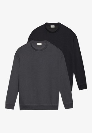 UNISEX 2 PACK - Collegepaita - black/dark grey