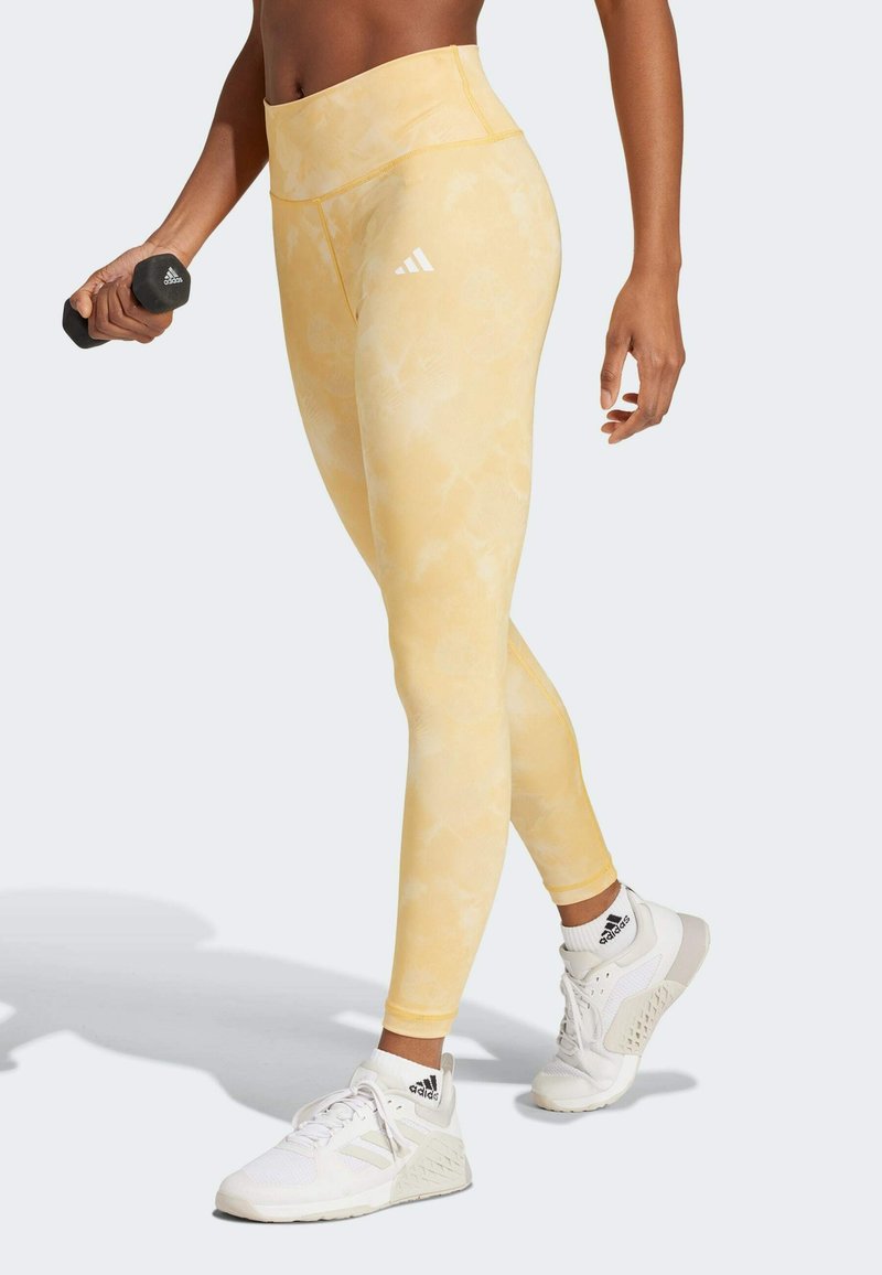 1500~ADIDAS Running Leggings with Floral Motif main image 1