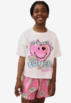 Next REGULAR FIT - SMILEY LICENCE SET - Pyjama set - yellow blue