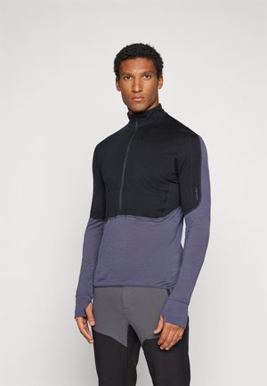 MEN REALFLEECE™ DESCENDER HALF ZIP - Sweatshirt - black/graphite