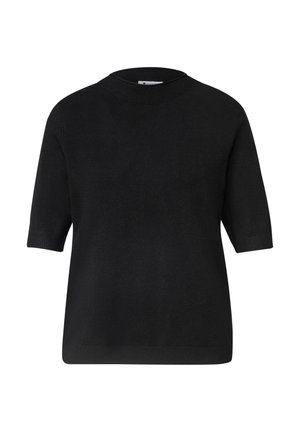 Street One, KURZARM PULLOVER MIT TURTLE NECK - T-shirts basic - black