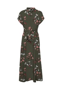 VMNEWHALLIE TIE DRESS - Skjortklänning - dark green