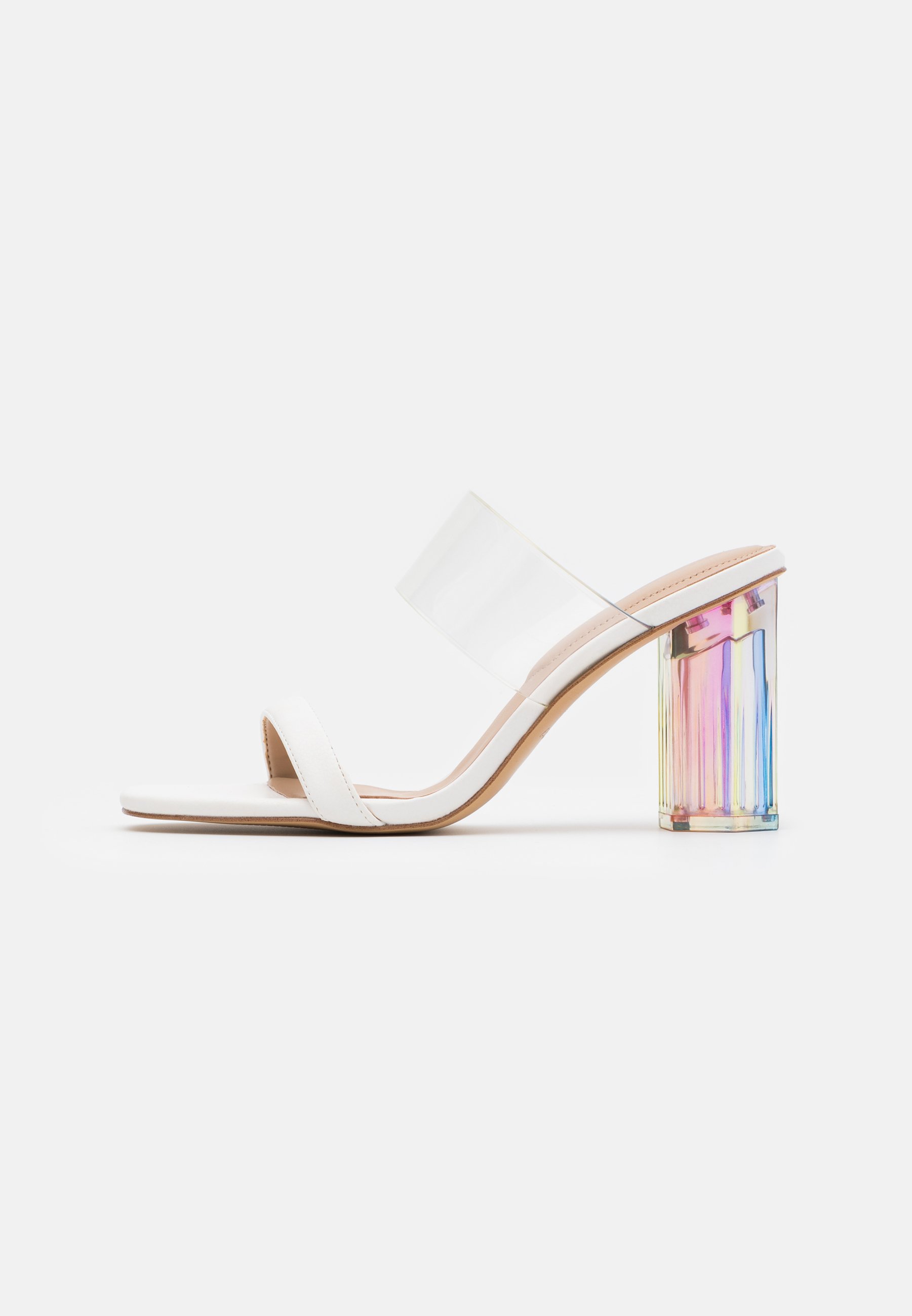 aldo white mules
