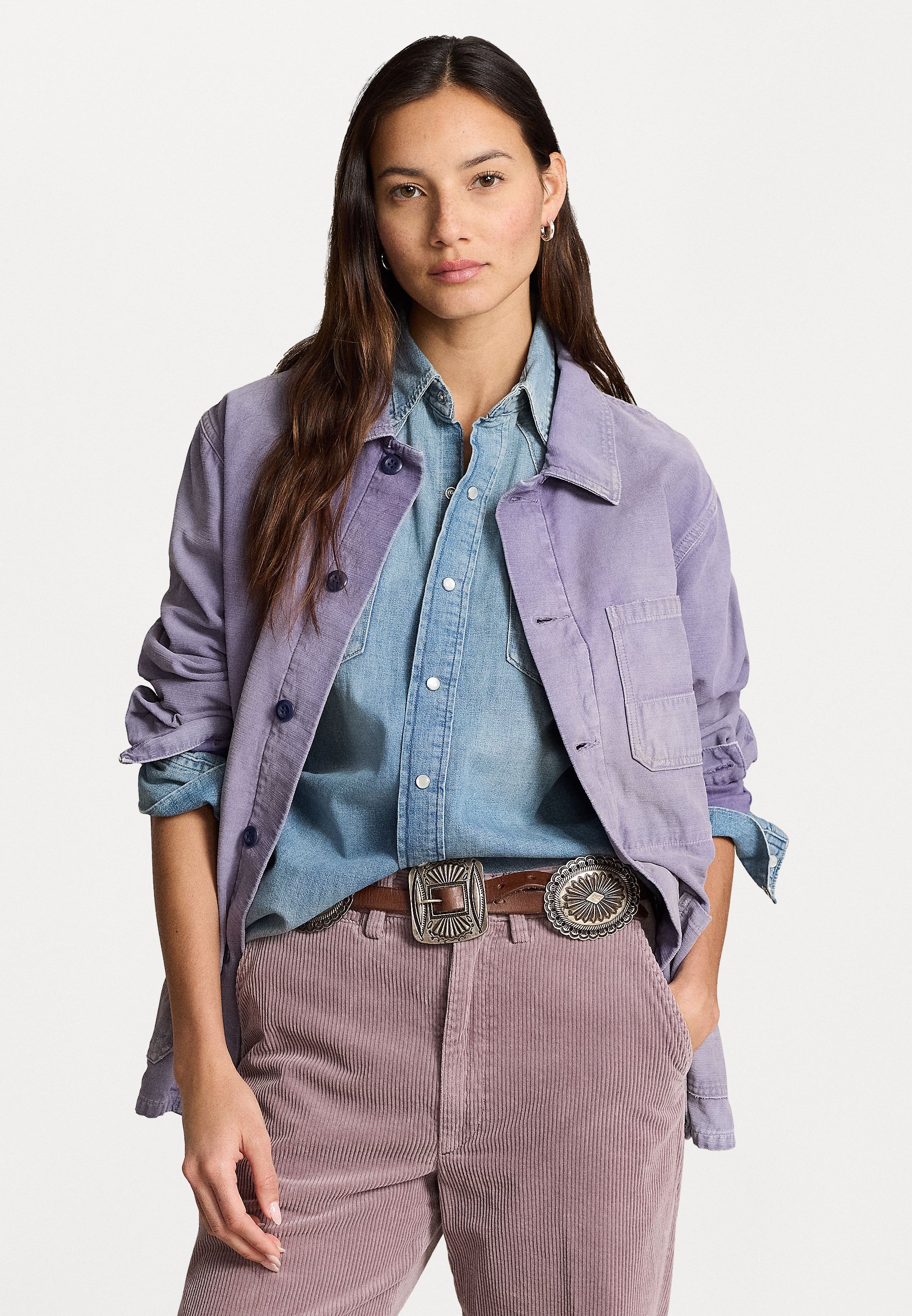 LINEN CROPPED CHORE JACKET【Mサイズ】