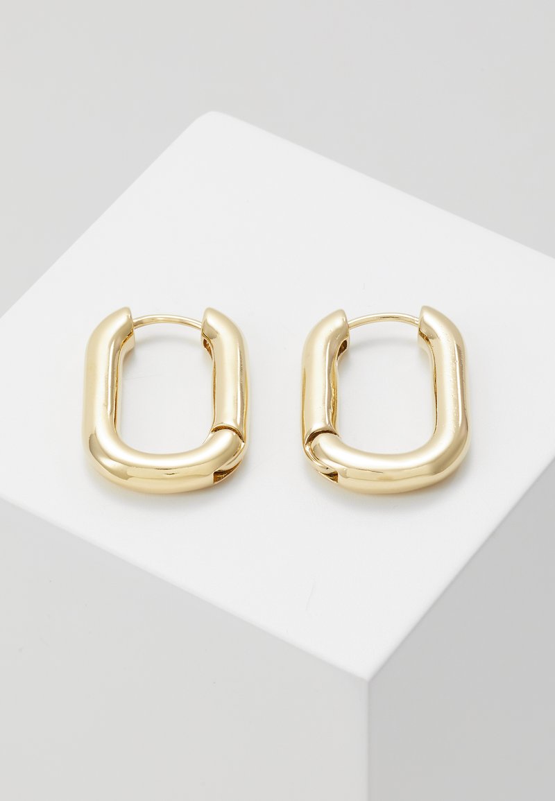 Orelia CHUNKY OVAL HOOP - Fülbevalók - pale gold-coloured