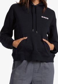 Roxy Felpa con cappuccio - black