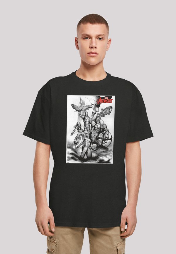 MARVEL AVENGERS ASSEMBLE TEAM SKETCH - T-Shirt print