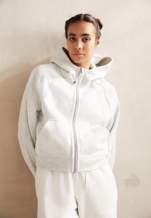 lululemon SCUBA OVERSIZED FULL-ZIP - Tröja med dragkedja - heathered core ultra light grey
