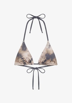 PULL&BEAR, TRIANGLE TIE-DYE - BIKINI TOP - Haut de bikini - blue