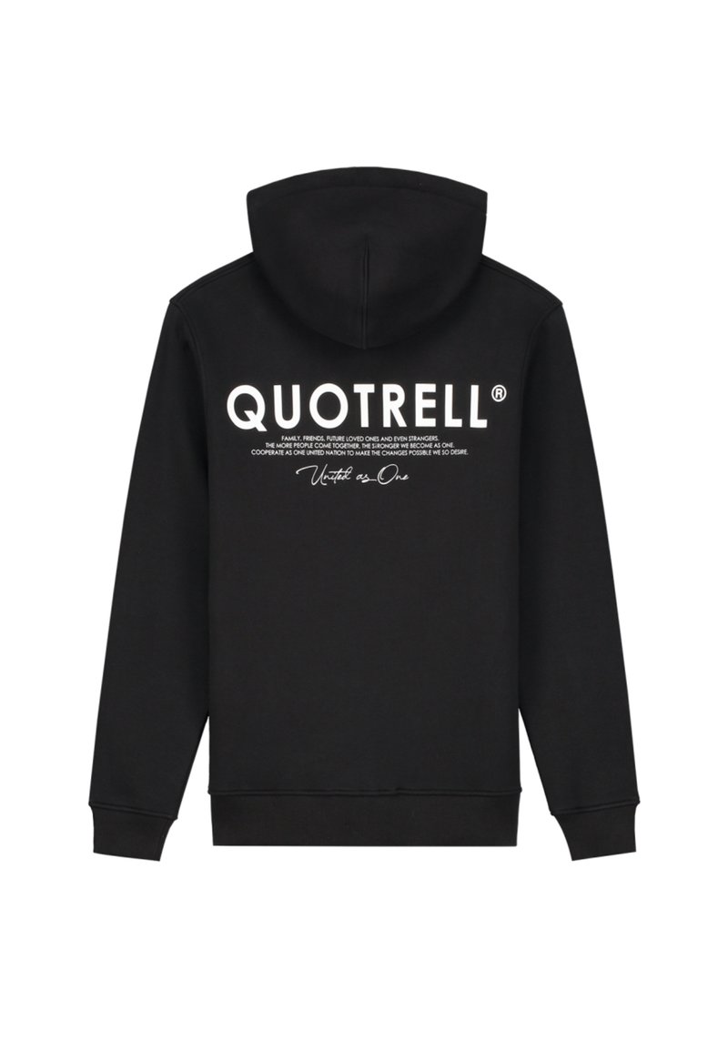 Quotrell BROOKLYN - Zip-up sweatshirt - black white/black - Zalando.de