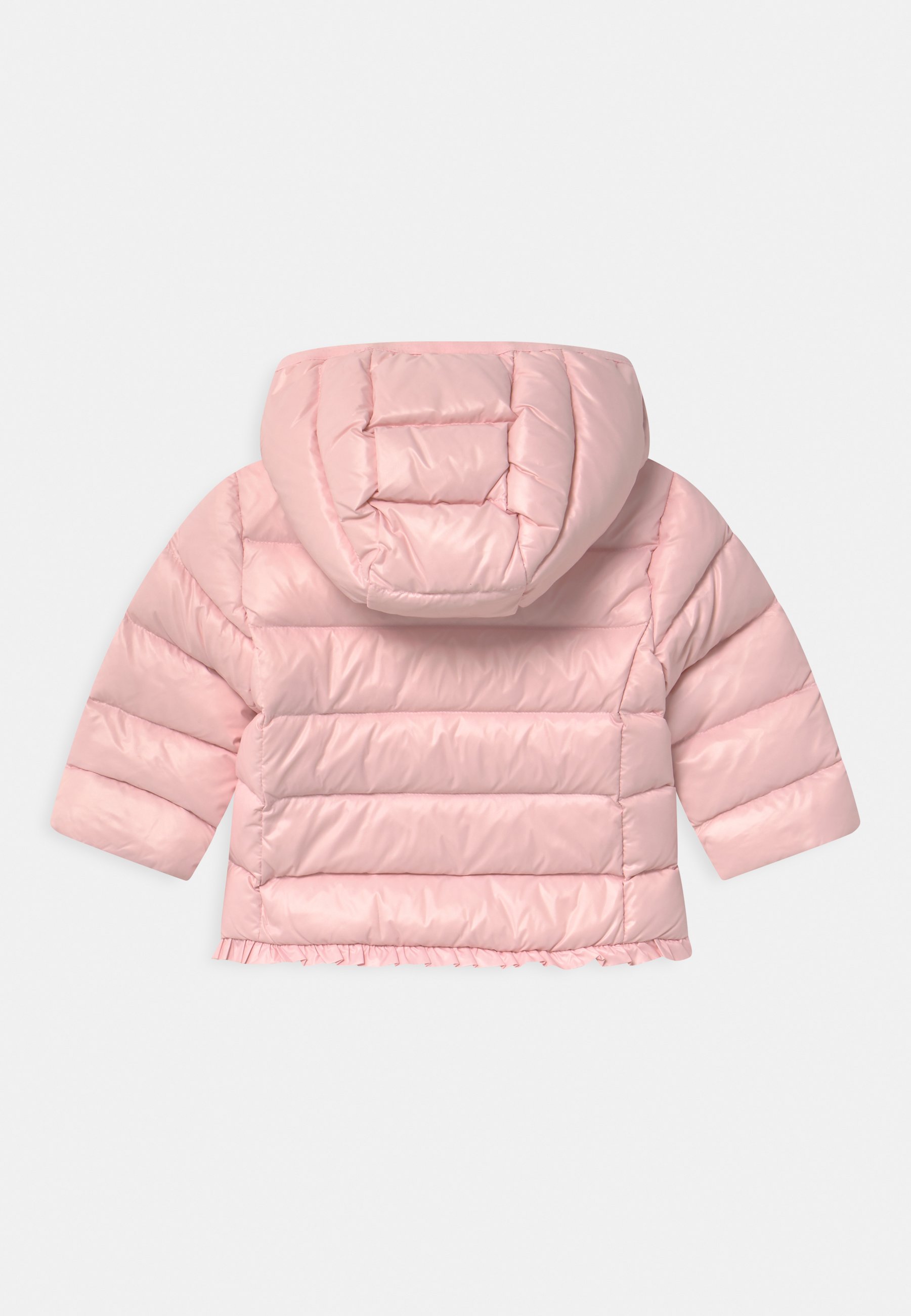 pink polo bubble coat