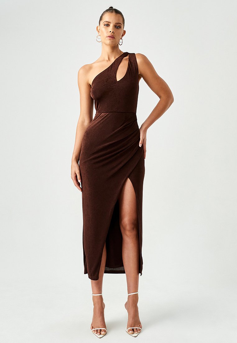 rihanna brown dress Rihanna Long Dress  Petunia