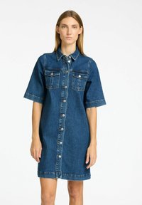 Selected Femme Dongerikjole - medium blue denim
