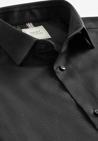 Next TEXTURED  REGULAR FIT SINGLE CUFF - Hemd - black