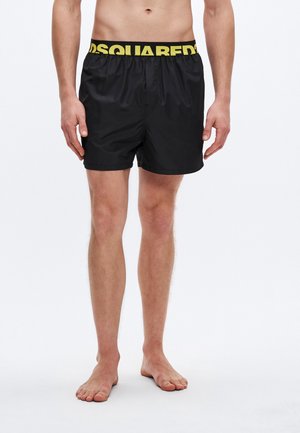 SUNSET CHASER LOGO MIDI - Ujumisšortsid - black/yellow