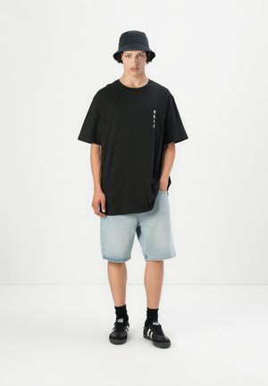 JJTIGER TEE CREW NECK  - T-shirt print - black/white