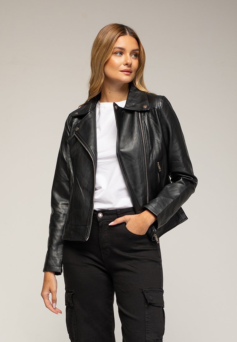 Tantra Imitatieleren jas zwart