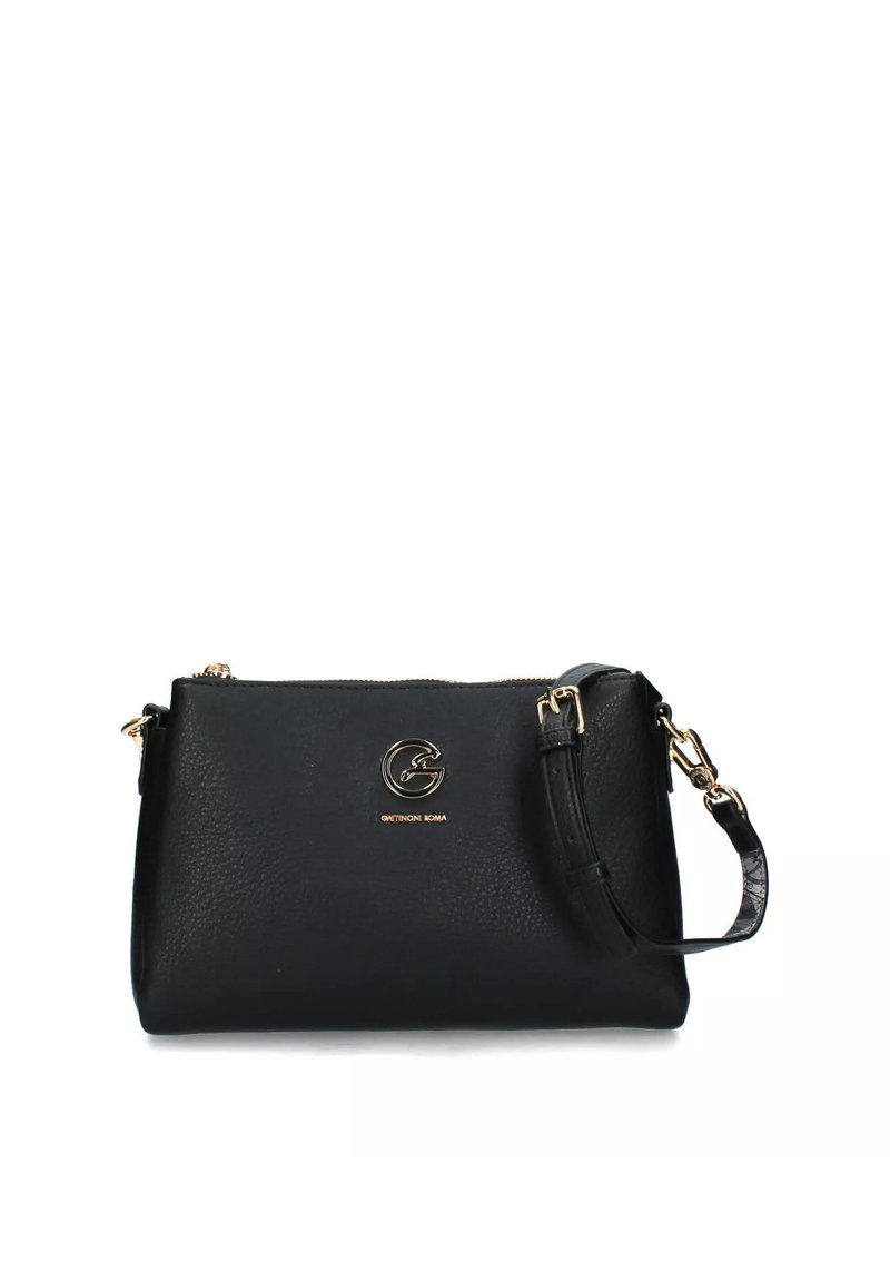 Gattinoni Borsa A Spalla Denise Soft In Ecopelle - Doppio Manico, Elegante E Pratica - Colore Nero, Modello BINDN8419WV