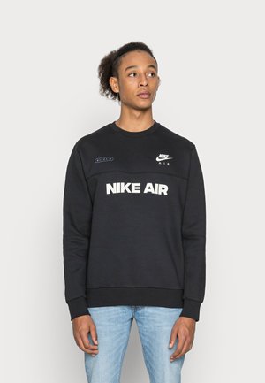 Nike Sportswear AIR CREW - Sudadera - black light bone