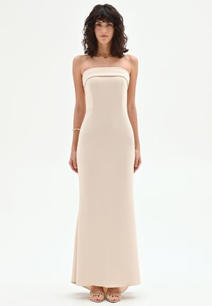 LUNGO A COLONNA CHIARO SENZA - Vestito lungo - beige light