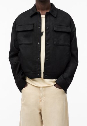 Kunstlederjacke - black