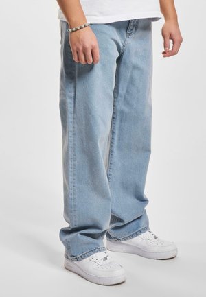 GOETHE BAGGYS - Blugi loose fit - light blue denim