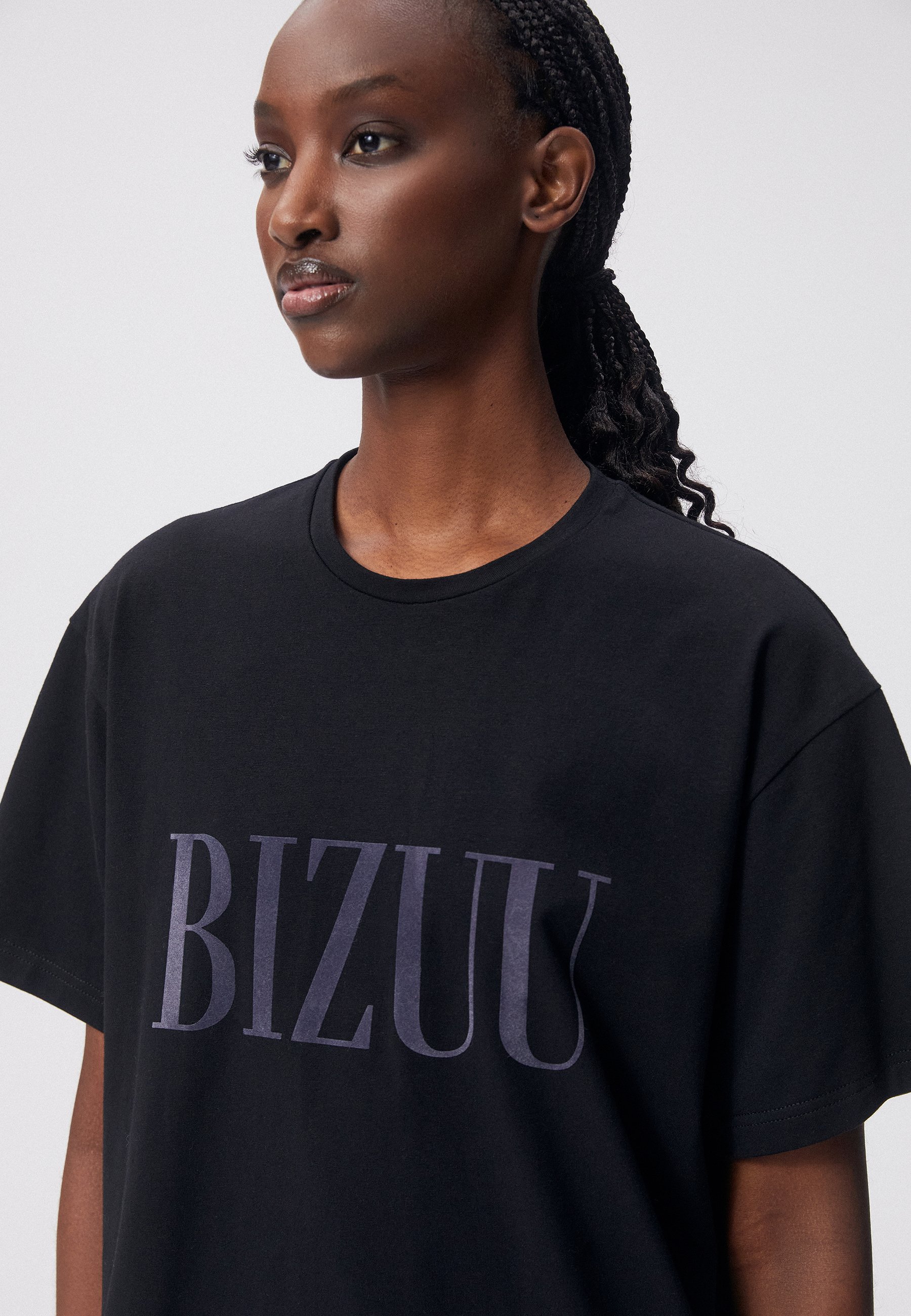 早い者勝ち) bless u OG logo ss tee L ブラック BIZUU - T-shirt z nadrukiem/czarny - Zalando.pl