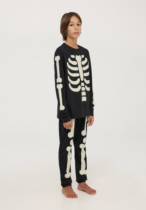 Terranova SET CON SCHELETRO CHE SI ILLUMINA - Pigiama - nero