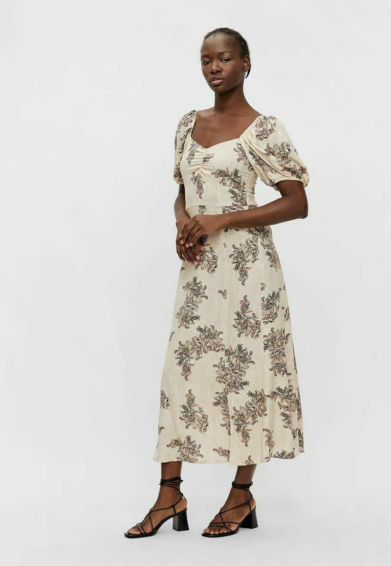 Damen Kleider | Object PRINTEtuikleidsandshell/offwhite - PQ25566 Damen Kleider | Object PRINTEtuikleidsandshell/offwhite - PQ25566