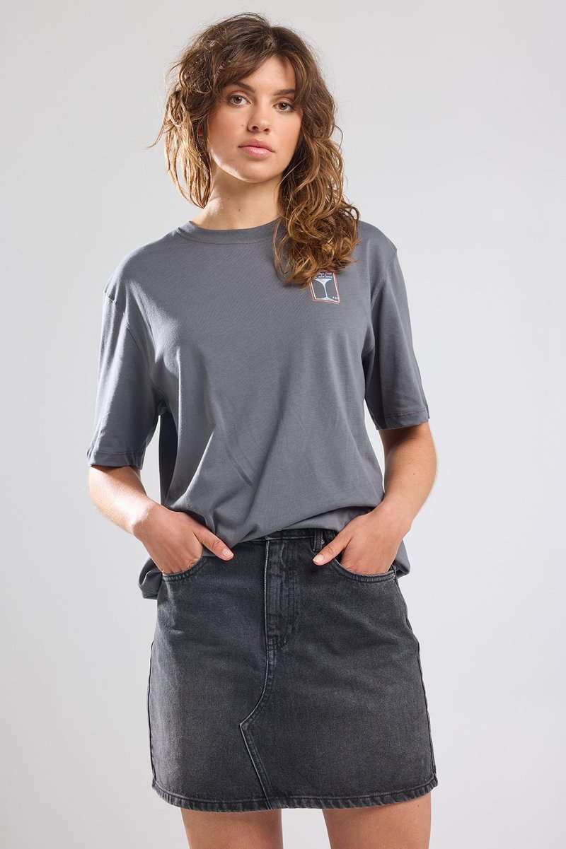 America Today ROWEN - Minirok - washed black