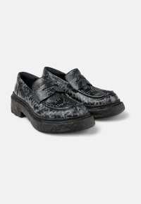 Slip-ons - grau schwarz