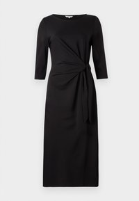 TOM TAILOR DRESS WITH KNOT - Jersey dress - deep black