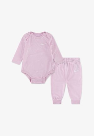 Nike Sportswear BABY ESSENTIALS PANT UNISEX SET - Bodi - pink foam