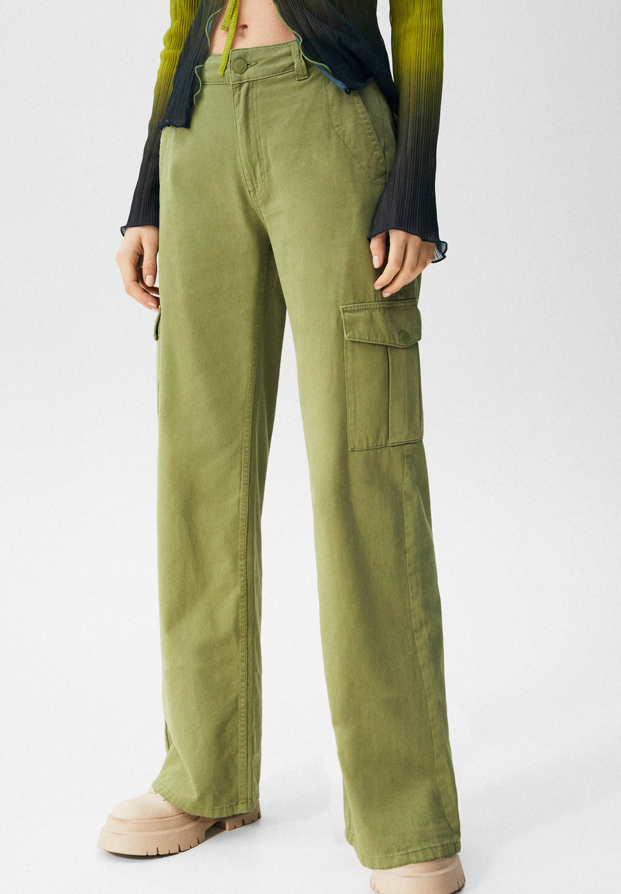 PULL\u0026BEAR Pantaloni cargo - khaki/cachi - Zalando.it
